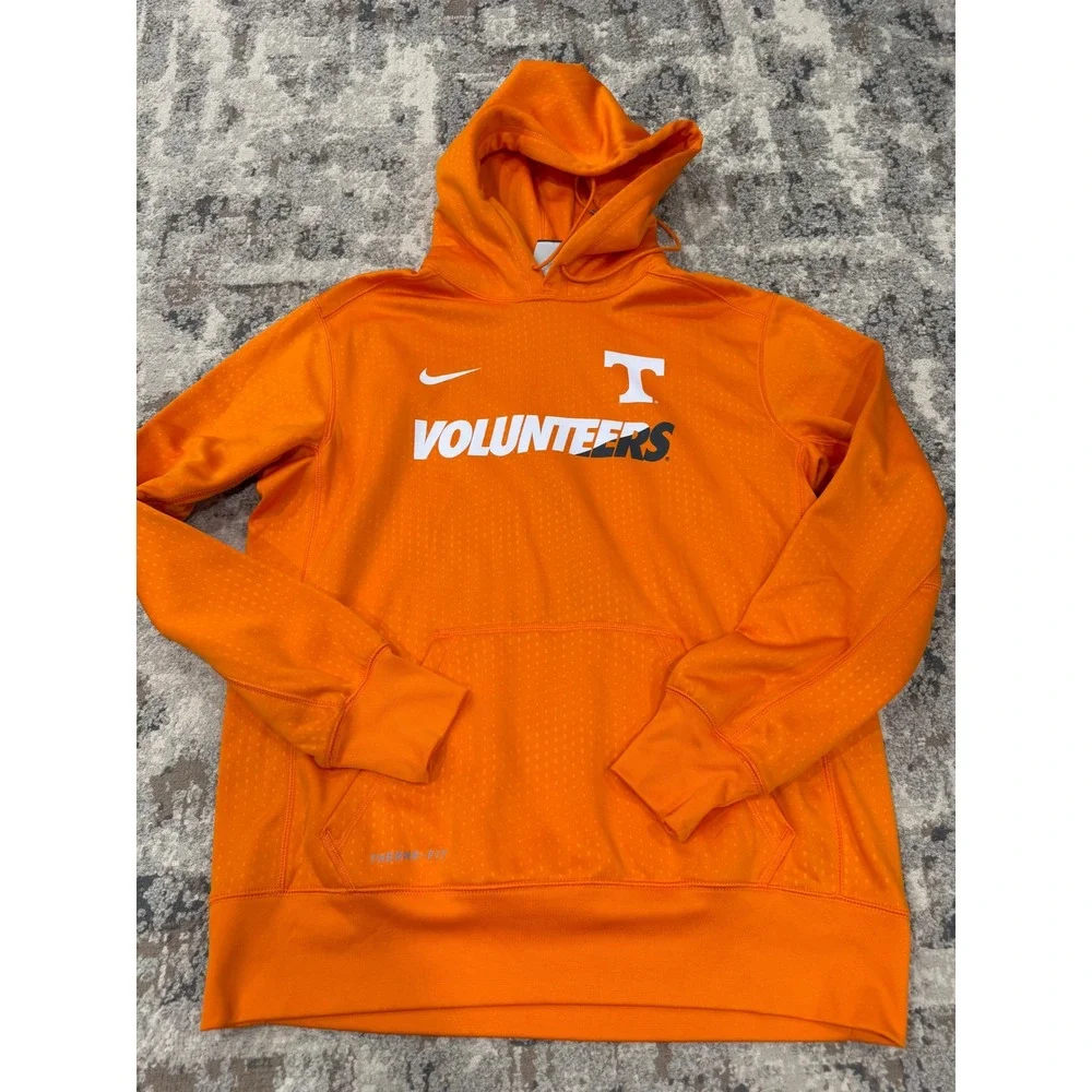 Nike Tennessee Volunteers Hoodie Mens Large Orange Therma-FIT Sweatshirt